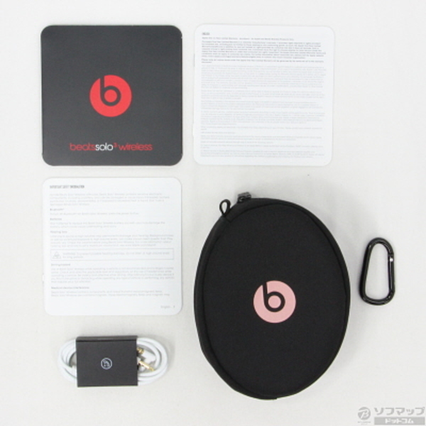 中古】セール対象品 Beats Solo3 Wireless MNET2PA／A ローズゴールド