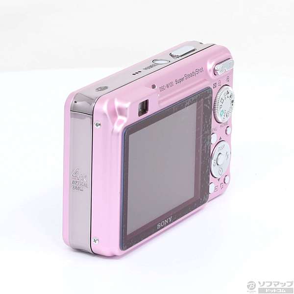 中古】CYBERSHOT DSC-W120 P (720万画素／4倍ズーム／ピンク
