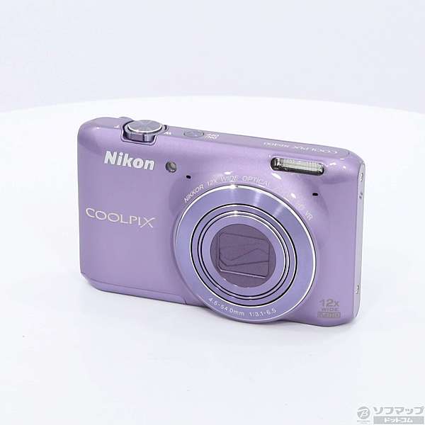 中古】COOLPIX S6400 (1600万画素／12倍／ライラックパープル／SDXC ...