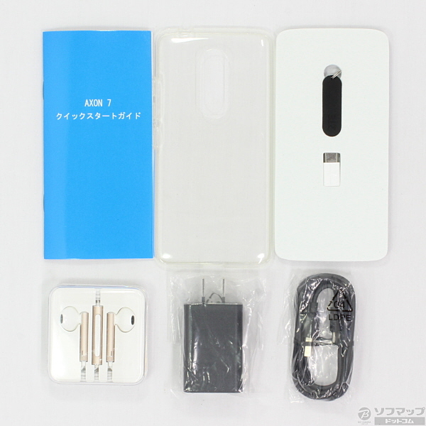 中古】AXON 7 64GB イオンゴールド ZTE A2017G SIMフリー