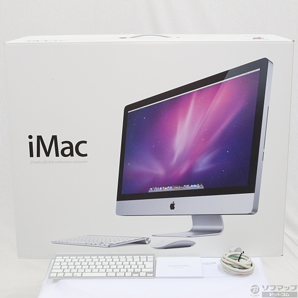 中古】iMac 27-inch Late 2009 MB953J／A Core_i5 2.66GHz 4GB HDD1TB