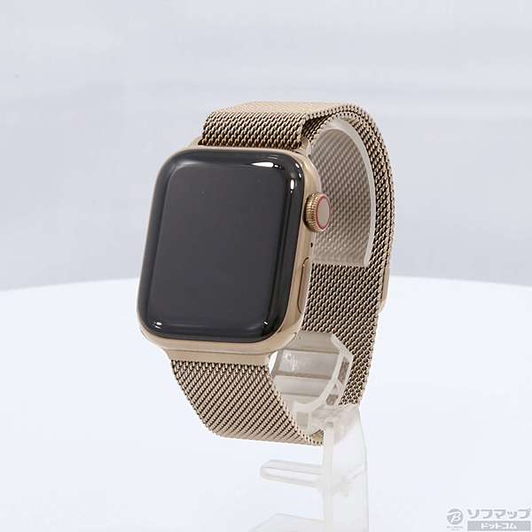 〔展示品〕 Apple Watch Series 4 GPS + Cellular 40mm ゴールドステンレススチールケース ゴールドミラネーゼループ
