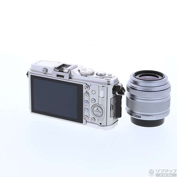 中古】PEN E-P3 レンズキット (シルバー) (1230万画素／SDXC