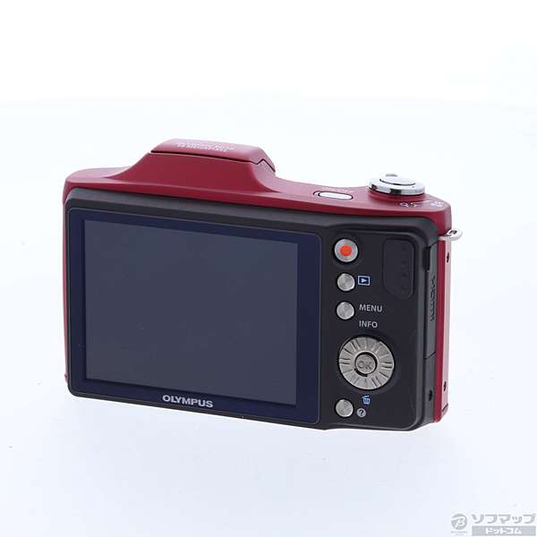 中古】OLYMPUS SZ-14(1400万画素／24倍／レッド／SDXC) [2133018513960