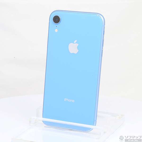 中古】iPhoneXR 128GB ブルー MT0U2J／A auロック解除SIMフリー