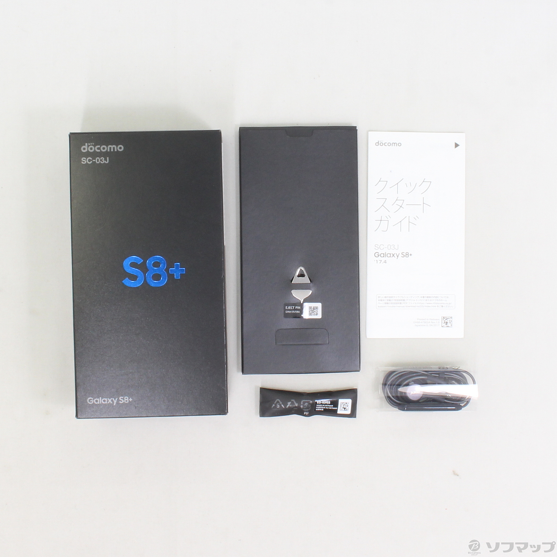 中古】GALAXY S8+ 64GB ミッドナイトブラック SC-03J docomoロック解除 