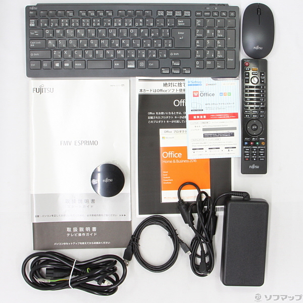 中古】ESPRIMO FH-X／C3 FMVFXC3BG ブラック 〔Windows 10