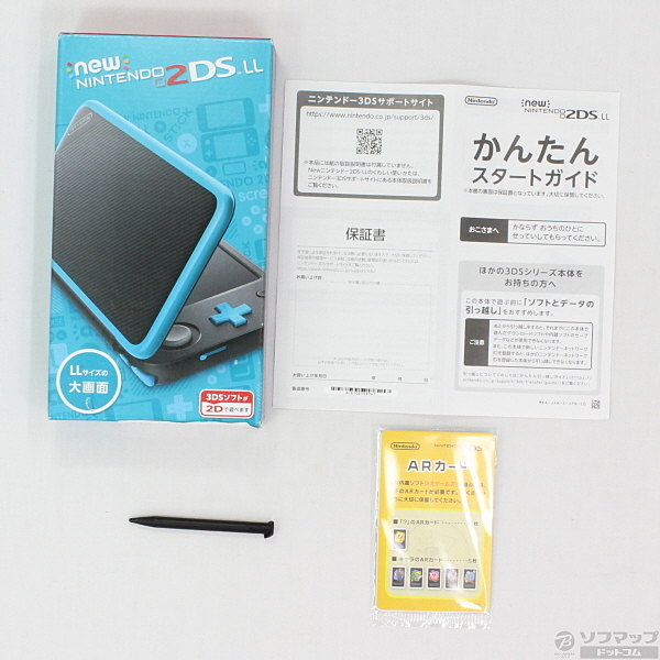 中古 Newニンテンドー2ds Ll ブラック ターコイズ リコレ ソフマップの中古通販サイト
