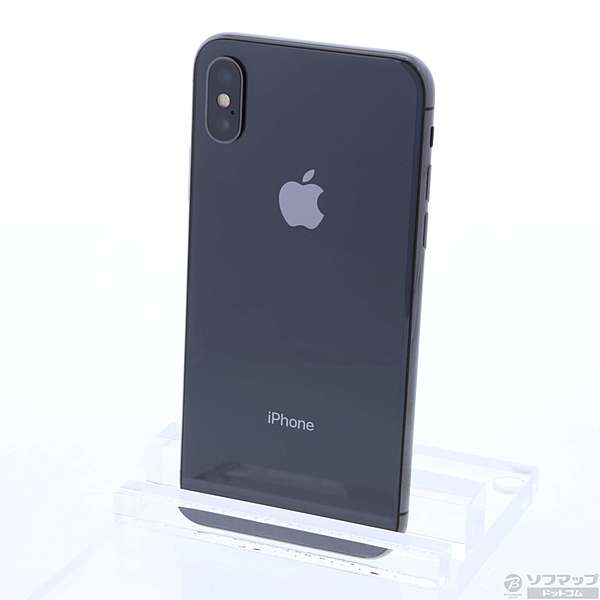 中古】iPhoneX 64GB スペースグレイ NQAX2J／A au [2133019316201