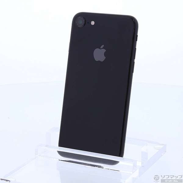 中古】〔展示品〕 iPhone7 128GB ジェットブラック 3C240J／A SIM  