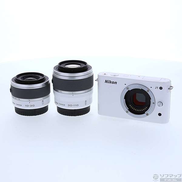 中古】Nikon 1 J1 ダブルズームキット(1010万画素/ホワイト