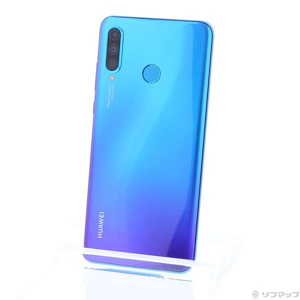 中古】HUAWEI P30 lite 64GB ピーコックブルー MAR-LX2J-BL SIMフリー ...