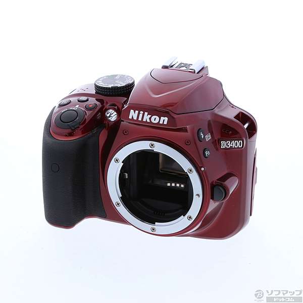 スマホ/家電/カメラ新品未使用 Nikon D3400 ボディ レッド
