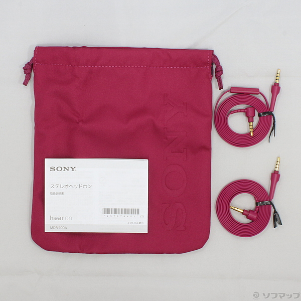 中古】h.ear on MDR-100A P ボルドーピンク [2133019851160] - リコレ
