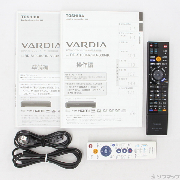 売れ筋新商品 東芝 RD-S304K HDDDVDレコーダー VARDIA - DVDレコーダー - labelians.fr