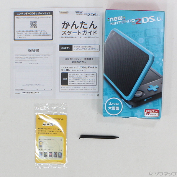 中古 Newニンテンドー2ds Ll ブラック ターコイズ リコレ ソフマップの中古通販サイト