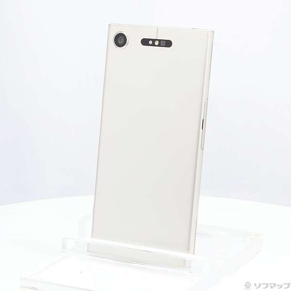 中古】Xperia XZ1 64GB ウォームシルバー 701SO SoftBankロック解除SIM