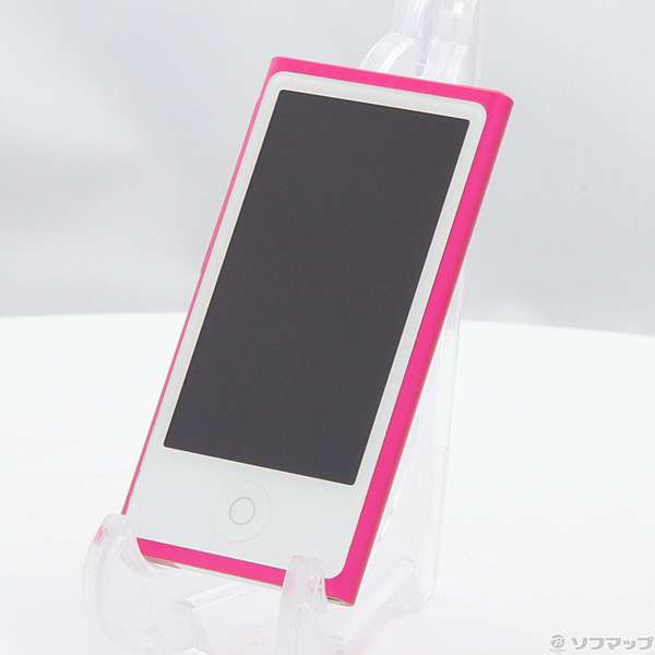 中古】iPod nano第7世代 メモリ16GB ピンク MKMV2J／A [2133020367995