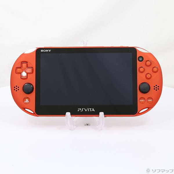 中古】PlayStation Vita Wi-Fiモデル メタリックレッド PCH-2000ZA 