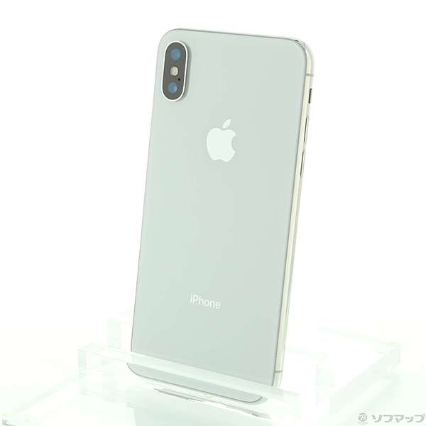 中古】セール対象品 iPhoneX 64GB シルバー MQAY2J／A SIMフリー ◇09 