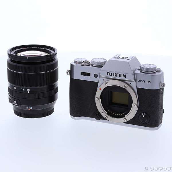 FUJIFILM X-T10 SILVER 18-55 レンズキット - デジタルカメラ