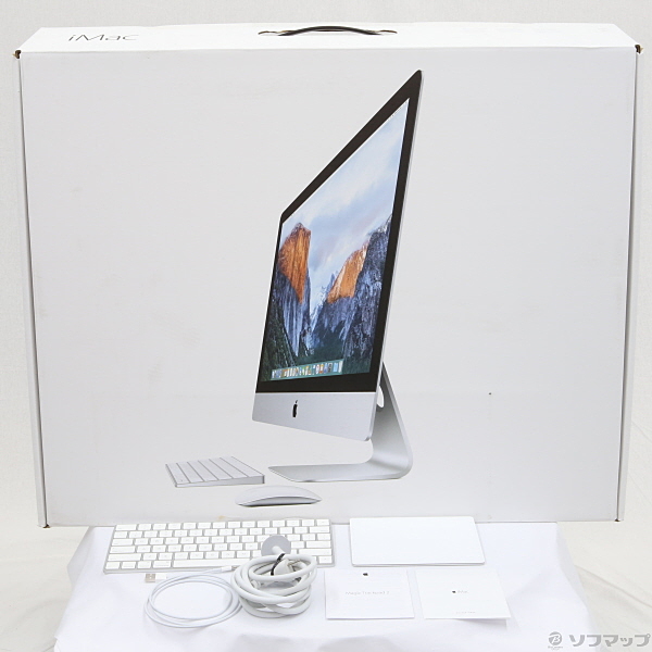 中古】iMac 27-inch Late 2015 MK472J／A Core_i7 4GHz 8GB SSD24GB 
