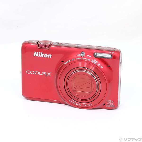 ニコン　デジタルカメラ　COOLPIX S6500 レッド　NIKONWiFi機能もあります