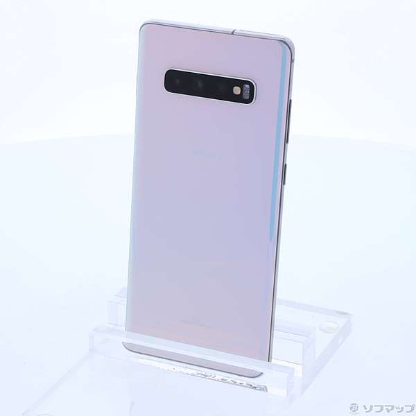 中古】GALAXY S10+ 128GB プリズムホワイト SCV42 au [2133020731307