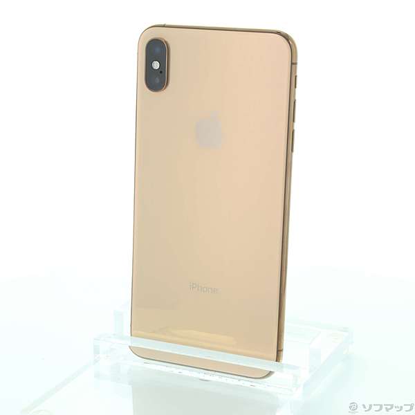 中古】iPhoneXS Max 256GB ゴールド MT6W2J／A docomoロック解除SIM