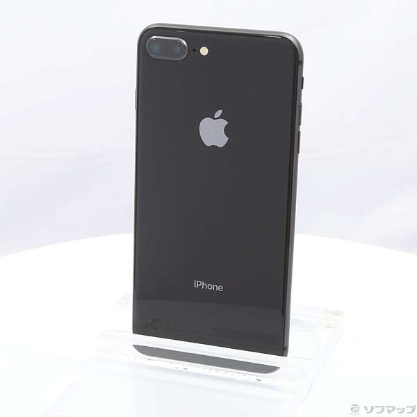 中古】iPhone8 Plus 64GB スペースグレイ MQ9K2J／A auロック解除SIM