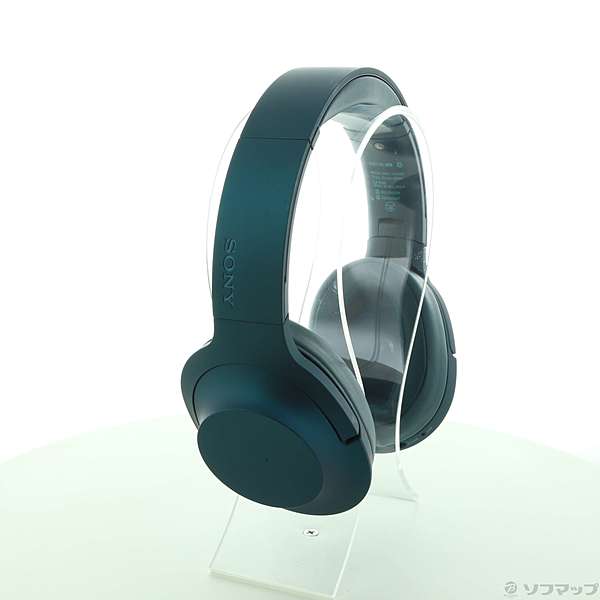 中古】h.ear on Wireless NC MDR-100ABN ビリジアンブルー