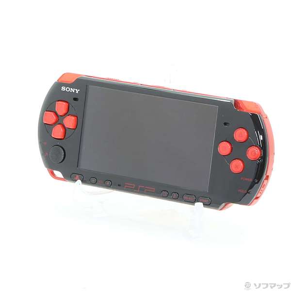 中古】PSP-3000 新米ハンターズパック ブラック／レッド