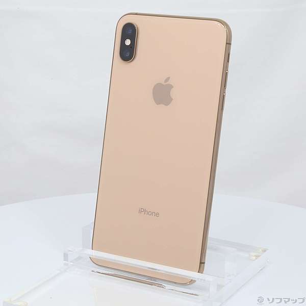 中古】〔展示品〕 iPhoneXS Max 64GB ゴールド 3D894J／A SIMフリー