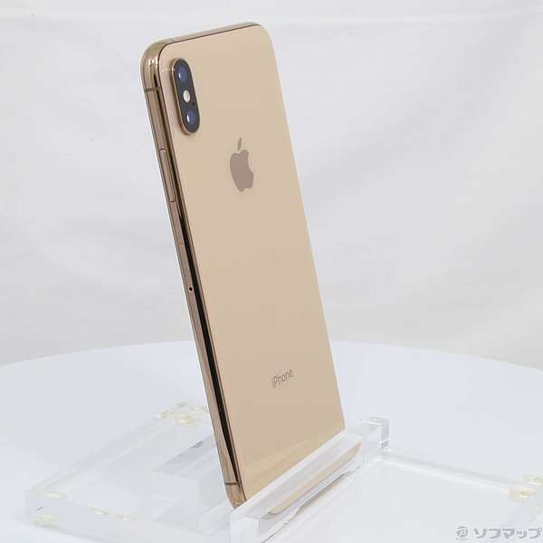 中古】〔展示品〕 iPhoneXS Max 64GB ゴールド 3D894J／A SIMフリー 