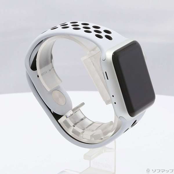 Apple Watch Series 3 Nike+ GPS 38mm シルバーアルミニウムケース ピュアプラチナ／ブラックNikeスポーツバンド