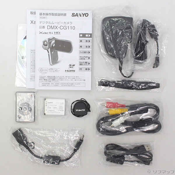 中古】Xacti DMX-CG110 (K) (1430万画素／5倍ズーム／フルHD／ブラック
