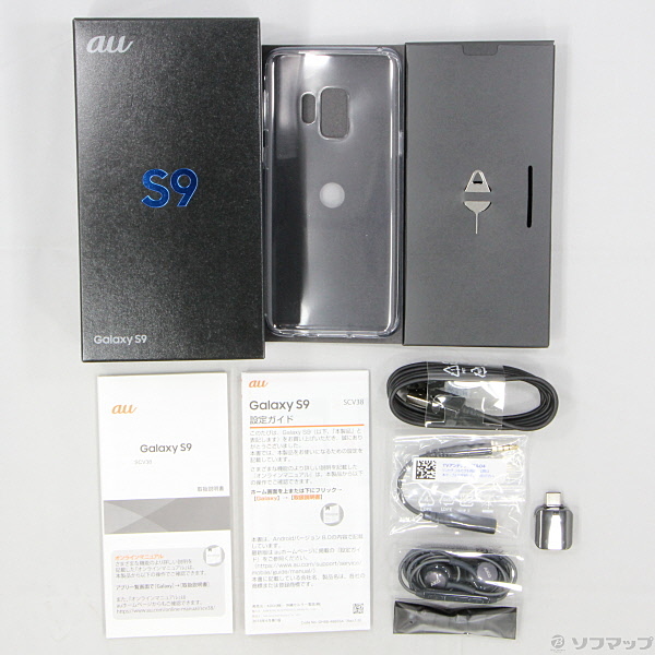 中古】GALAXY S9 64GB ミッドナイトブラック SCV38SKA au