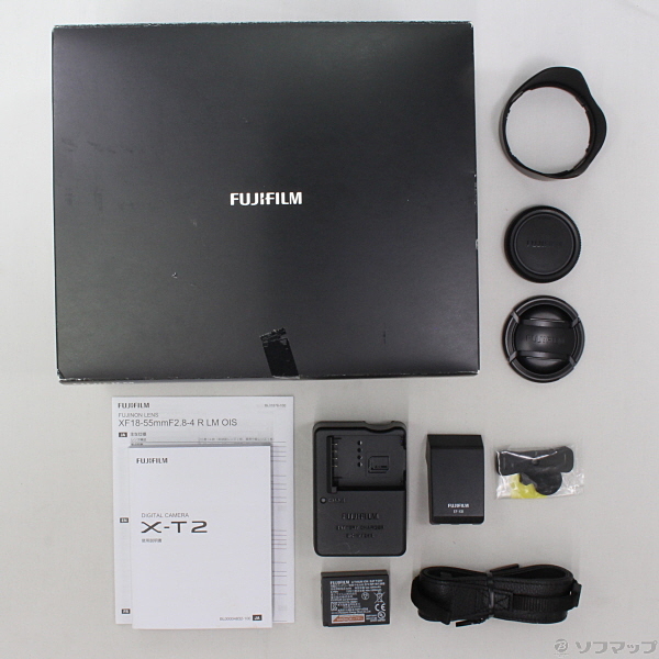 中古】FUJIFILM X-T2 レンズキット ブラック FX-T2LK-B [2133021390800