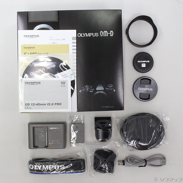 【美品】OLYMPUS E-M5 Mark II＋F2.8 PROレンズセット OLYMPUS OM-D EM-5 mark2 PROレンズセット 美品】OLYMPUS E-M5 Mark