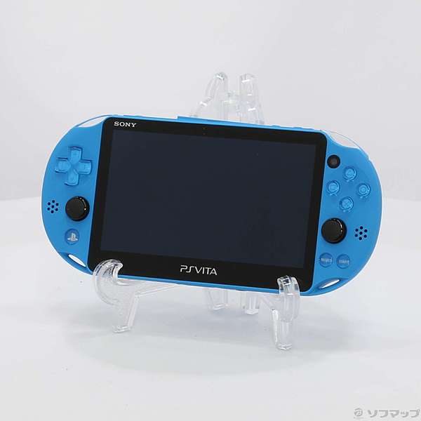 中古】PlayStation Vita WI-FIモデル アクアブルー PCH-2000ZA