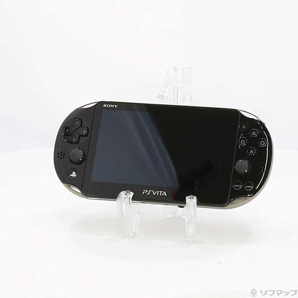 中古】PlayStation Vita Wi-Fiモデル カーキブラック PCH-2000ZA 