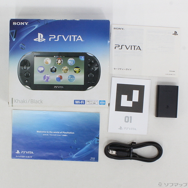 ソニー・イ PlayStation Vita Wi-Fiモデル カーキ/ブラック (PCH