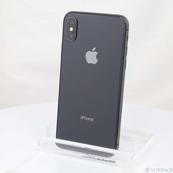 195] Apple docomo iPhoneX 256GB スペースグレイ - スマートフォン本体