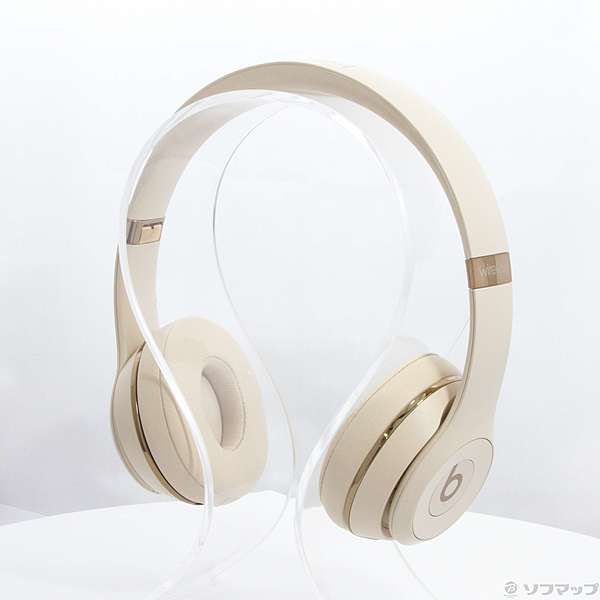 中古】〔展示品〕 Beats Solo3 Wireless MUH42PA／A サテンゴールド