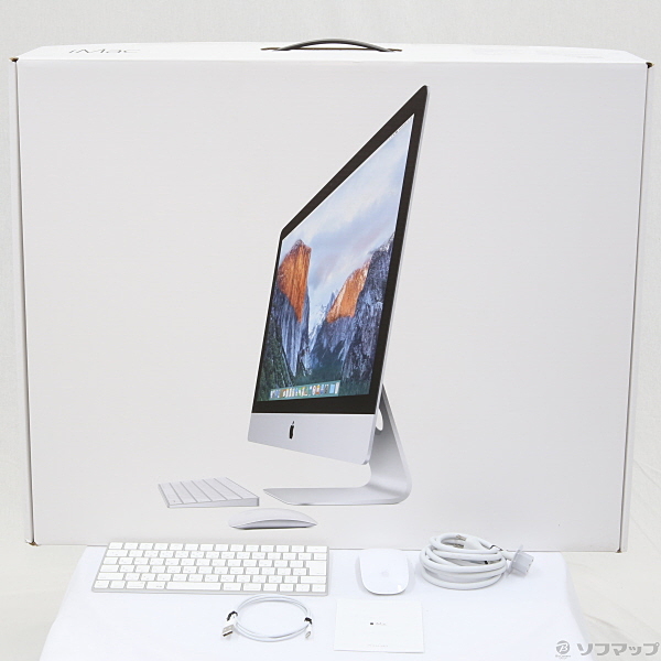 中古】iMac 27-inch Late 2015 MK482J／A Core_i5 3.3GHz 24GB