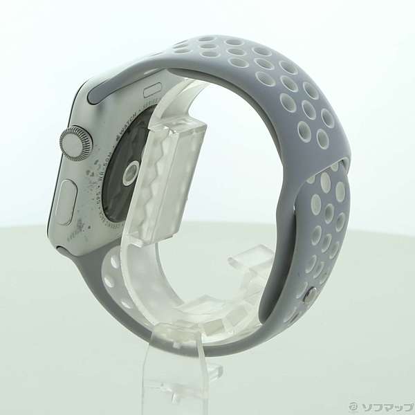 Apple Watch Series 2 Nike+ 42mm シルバーアルミニウムケース フラットシルバー／ホワイトNikeスポーツバンド