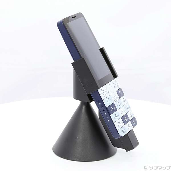 au☆INFOBAR xv / KYX31 ☆ ナスコン / ネイビー 美品-