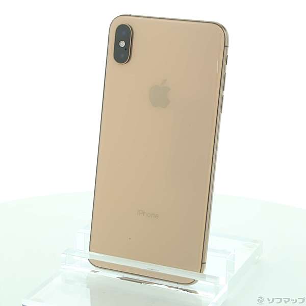 中古】〔展示品〕 iPhoneXS Max 64GB ゴールド 3D894J／A SIM