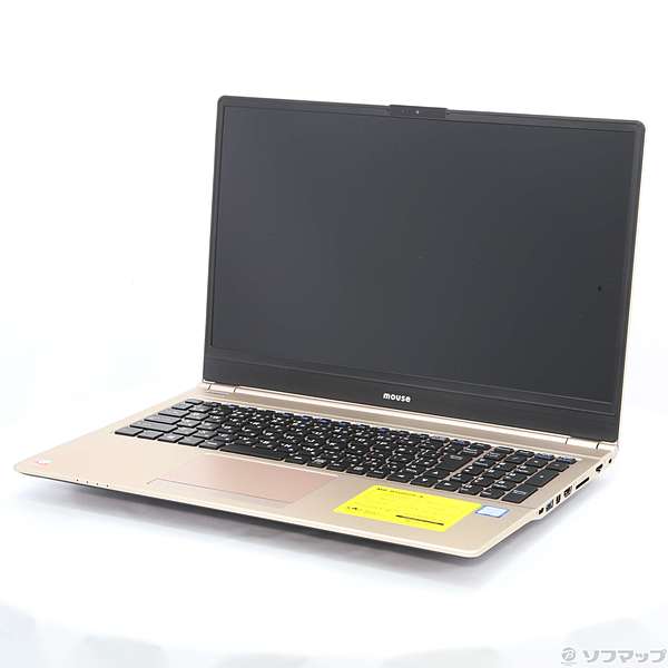 〔展示品〕 m-Book B508 MB-B508HS-A ゴールド 〔Windows 10〕