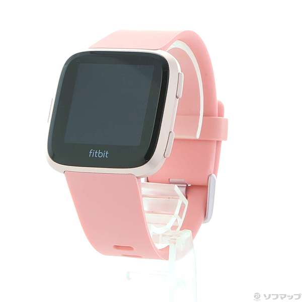 〔展示品〕 Fitbit Versa FB505RGPK-CJK ローズゴールドアルミニウムケース／ピーチベルト